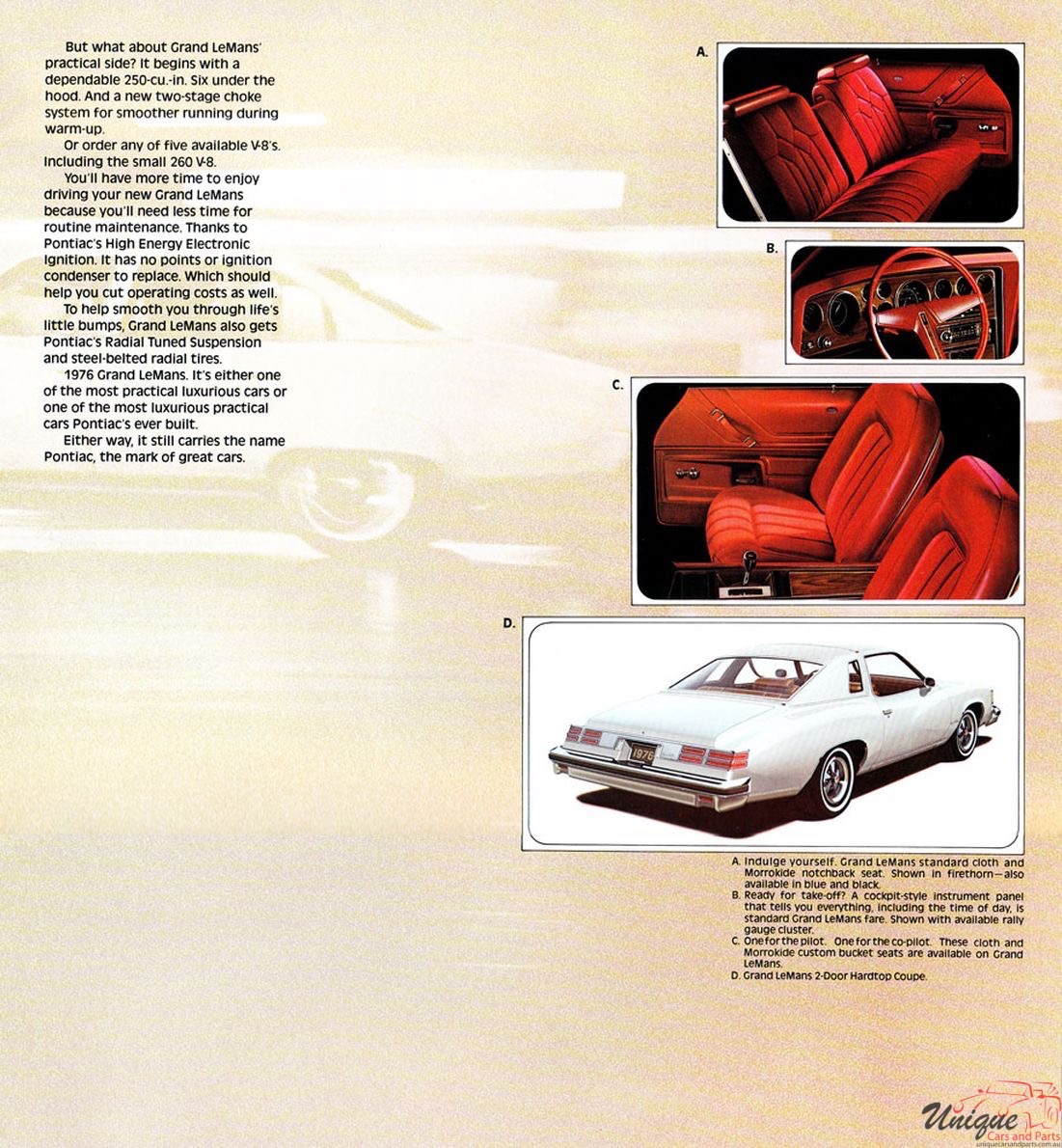 1976 Pontiac Full-Line Brochure Page 14